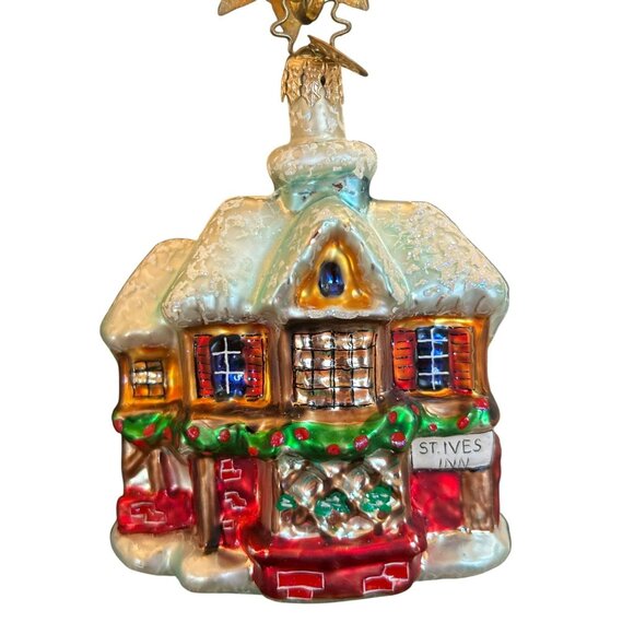 Christopher Radko 1999 Alpine Frostville St Ives Inn Christmas Ornament 99-029-0